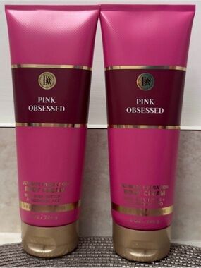 NWT Bath & Body Works Pink Obsessed Body Cream Set